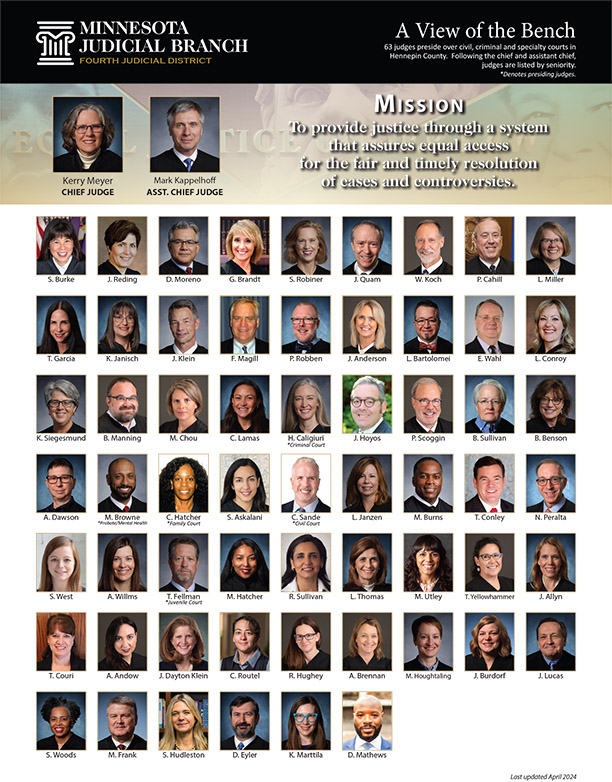 Photo directory of Hennepin County judges